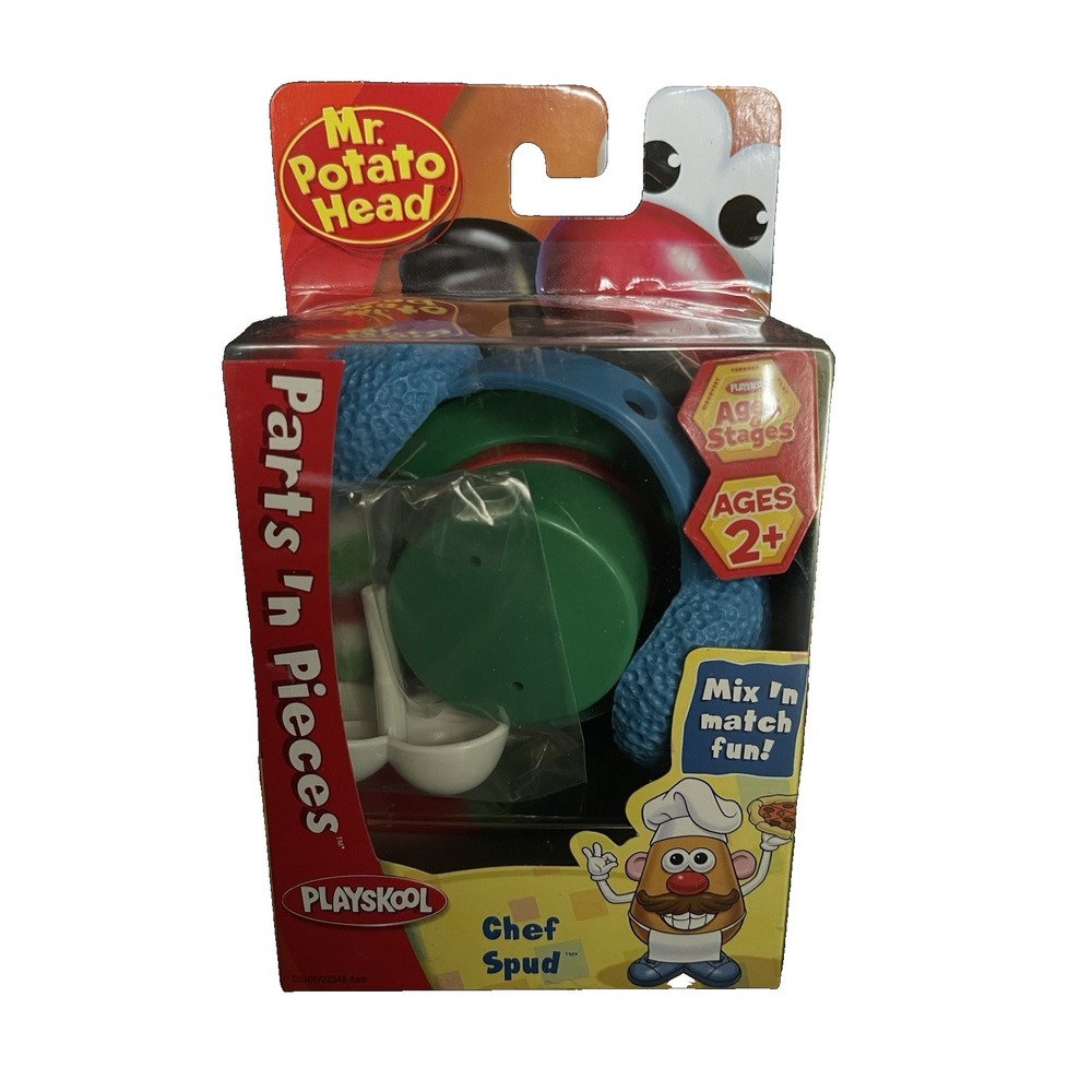 Mr. Potato Head Parts 'n Pieces Chef Spud/Snow Tato Spud-Rare Box Misprint-NRFP